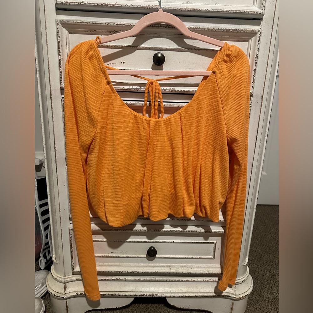 Free People Orange Top